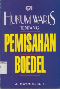 Image of Hukum Waris tentang Pemisahan Boedel