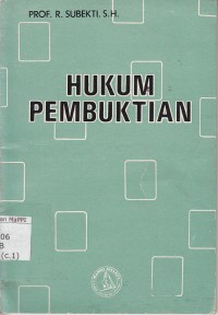 Image of Hukum Pembuktian
