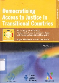 Image of Democratising Access to Justice in Transitional Countries : proceedings of workshop 