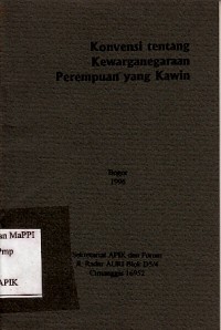 Image of Konvensi tentang Kewarganegaraan Perempuan yang Kawin