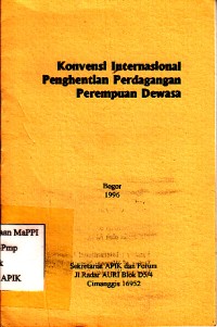 Image of Konvensi Internasional Penghentian Perdagangan Perempuan Dewasa