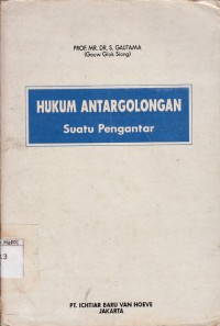 Image of Hukum Antargolongan : suatu pengantar