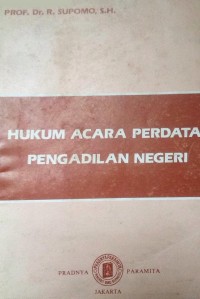 Image of Hukum Acara Perdata Pengadilan Negeri