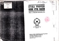 Image of Etika profesi kode etik hakim