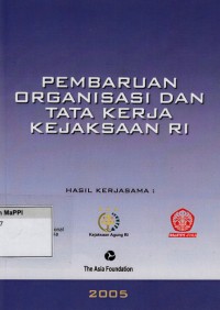 Image of Pembaruan Organisasi dan Tata Kerja Kejaksaan RI