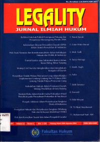 Image of Legalty: jurnal ilmiah hukum
