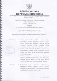 Image of Peraturan Menteri Hukum dan HAM Republik Indonesia nomor 1 tahun 2018 tentang Paralegal dalam Pemberian Bantuan Hukum