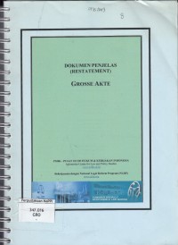 Image of Dokumen Penjelas (Restatement) Grosse Akte