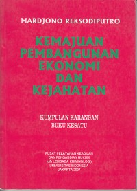Image of Kemajuan Pembangunan Ekonomi dan Kejahatan