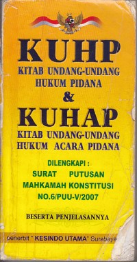 Image of KUHP & KUHAP