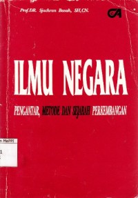 Image of Ilmu Negara : pengantar, metode sejarah perkembangan