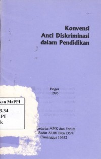 Image of Konvensi Anti Diskriminasi dalam Pendidikan