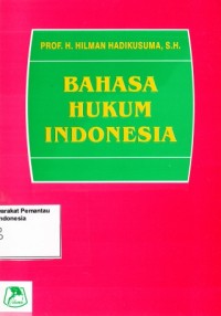 Image of Bahasa Hukum Indonesia
