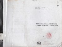 Image of Pemberantasan korupsi ditinjau dari hukum pidana