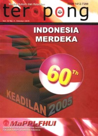 Image of Teropong : media hukum dan keadilan (Vol. IV No. 5 Oktober 2005)