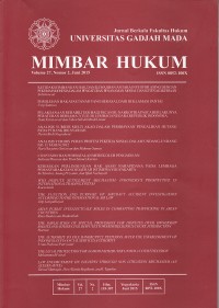 Image of Mimbar Hukum: Jurnal Berkala Fakultas Hukum Universitas Gadjah Mada Juni 2015