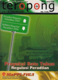 Image of Teropong : media hukum dan keadilan (Vol. V No. 4 Februari 2007)
