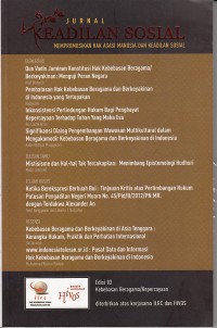 Image of Jurnal keadilan sosial: mempromosikan hak asasi manusia dan keadilan sosial