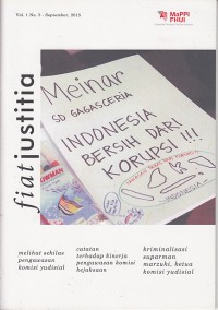 Image of Fiat justitia vol. 1 / No. 2 September 2015