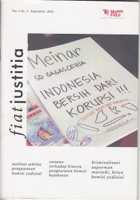 Image of Fiat justitia vol. 1 / No. 2 September 2015