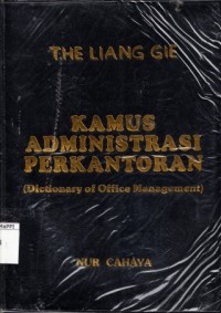 Image of Kamus Administrasi Perkantoran (Dictionary of Office Management)