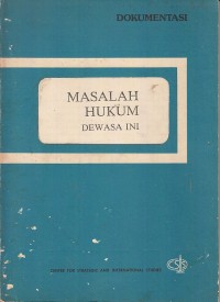 Image of Masalah hukum dewasa ini