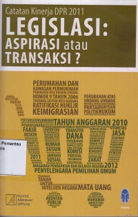 Image of Catatan Kinerja DPR 2011: Legislasi: Aspirasi atau Transaksi?