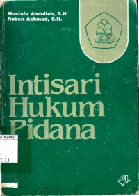 Image of Intisari hukum pidana