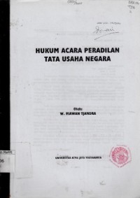 Image of Hukum Acara Peradilan Tata Usaha Negara