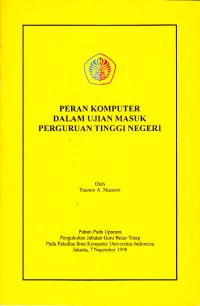 Image of Peran Komputer dalam Ujian Masuk Perguruan Tinggi Negeri