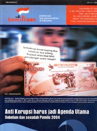 Image of Bulletin Kemitraan Edisi II 2004 : Anti Korupsi harus jadi Agenda Utama Sebelum dan Sesudah Pemilu 2004