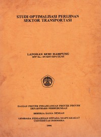 Image of Studi Optimalisasi Perijinan Sektor Transportasi