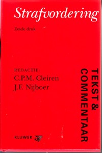 Image of Strafvordering: tekst and commentaar