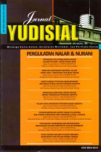 Image of Jurnal Yudisial: Menjaga Kehormatan, Keluhuran Martabat, dan Perilaku Hakim Vol III/No. 03/Desember/2010