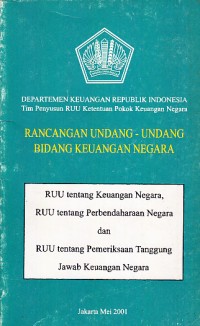 Image of Rancangan Undang-Undang Bidang Keuangan Negara