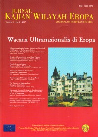 Image of Jurnal Kajian WIlayah Eropa Volume III No. 2 2007