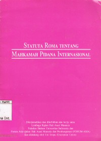 Image of Statuta Roma Tentang Mahkamah Pidana Internasional