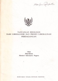 Image of Tantangan Ideologis dari Liberalisme dan Proses Liberalisasi Perdagangan