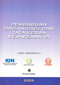 Image of Pembaruan Organisasi dan Tata Kerja Kejaksaan RI