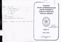 Image of Pedoman teknis administrasi dan teknis peradilan perdata umum dan perdata khusus : buku II