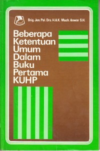 Image of Beberapa Ketentuan Umum dalam Buku Pertama KUHP