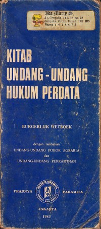 Image of Kitab Undang-Undang Hukum Perdata