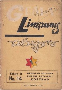Image of Gema Limpung Alugoro: MadjalahBulanan Brigade Kavaleri I KOSTRAD No. 14 September 1967