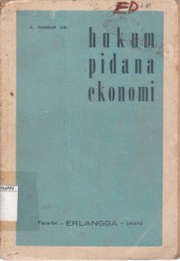 Image of Hukum Pidana Ekonomi