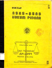 Image of Diktat Asas-Asas Hukum Pidana