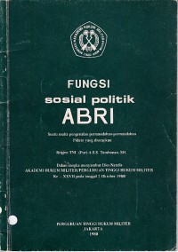 Image of Fungsi Sosial Politik ABRI
