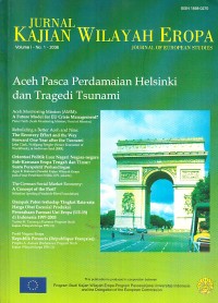 Image of Jurnal Kajian Wilayah Eropa Volume I No. 1 - 2006