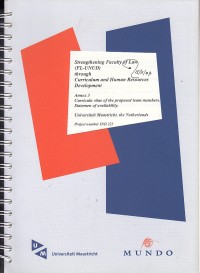 Image of Strengthening faculty of law (FL-UNUD) through curriculum and human resources development