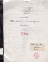 Image of Hukum Perorangan & Kekeluargaan Perdata (orkel)