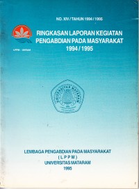 Image of Ringkasan Laporan Kegiatan Pengabdian pada Masyarakat 1994/1995